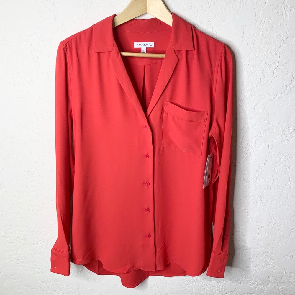 NWT Equipment Keira Pajama Style Blouse